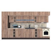 Bucatarie BIGMAR 390 B Wenge / Decor K004